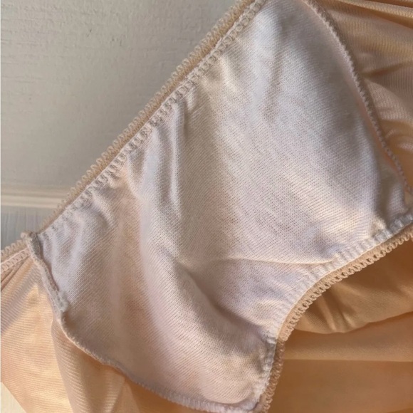 VTG Style Antron III Women’s Granny Panties - 100% Nylon Beige Size: L - Picture 4 of 7